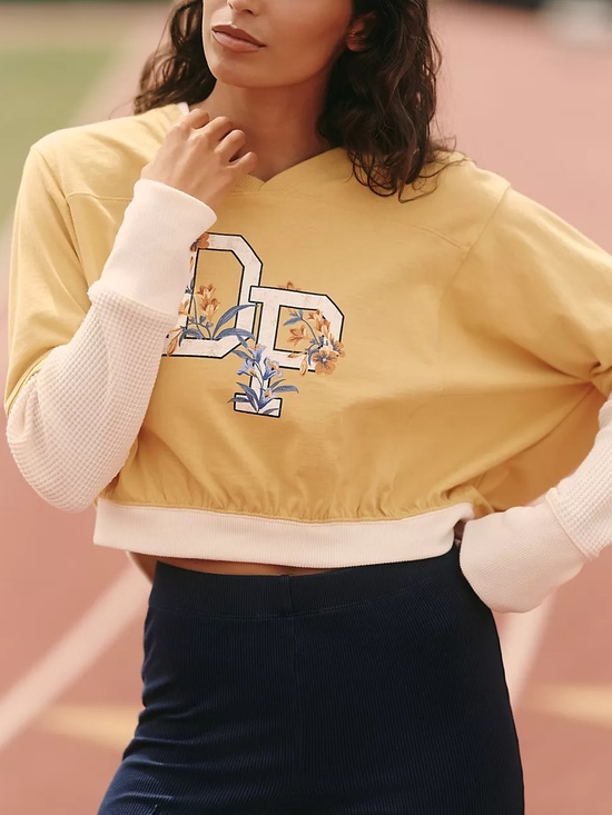 Anthropologie Tops - Daily Practice Coin Toss Crop Top